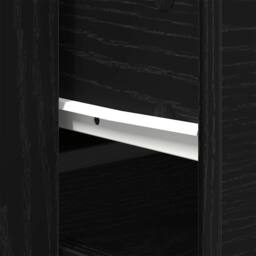 Berkfield Home Sideboard Black Oak 80x33x70 cm Engineered Wood - Size: 80 x 33 x 70 cm - thumbnail 9