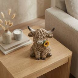 Garden Greatness Floral Highland Cow Ornament - Size: 1 Pack - thumbnail 2