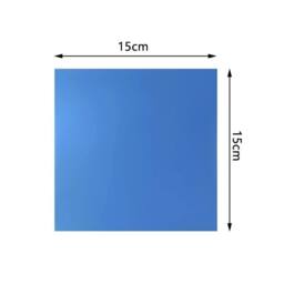 Kelvenix Square Mirror Tiles Wall Mounted DIY Full Body Self-Adhesive Stick in Silver - Size: 15 cm - thumbnail 2