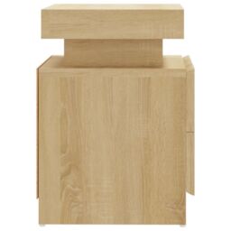 Berkfield Home Bedside Cabinet Sonoma Oak 45x35x52 cm Engineered Wood in Brown - Size: 45 x 35 x 52 cm - thumbnail 5