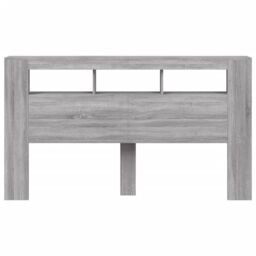 Berkfield Home LED Headboard Grey Sonoma 180x18.5x103.5 cm Engineered Wood - thumbnail 6