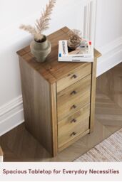 Home Discount Vida Designs Panama Solid Pine 5 Drawer Narrow Chest Storage Bedroom Furnuiture in Brown - thumbnail 6