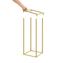 FLAVORA Metal Flower Display Stands Elegant Holder Rack in Gold - Size: 0.6m2 - thumbnail 5