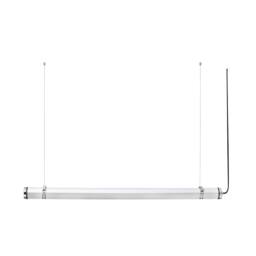 Netlighting Scuba 120cm Outdoor Pendant Ceiling Light Chrome IP66 3000K in Grey