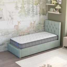 Aspire Kids & Teenagers Pocket Sprung Memory Support Mattress in White - Size: Double - thumbnail 1