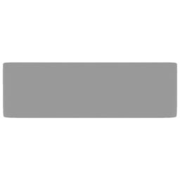 Berkfield Home Luxury Wash Basin Matt Light Grey 41x30x12 cm Ceramic - Size: 41 x 30 x 12 cm - thumbnail 4