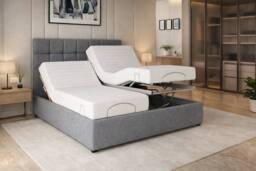 PARADISE BEDS LTD High Low Action Luxury Height Adjustable Profiling Electric Bed Set in Black - Size: Super King - thumbnail 2