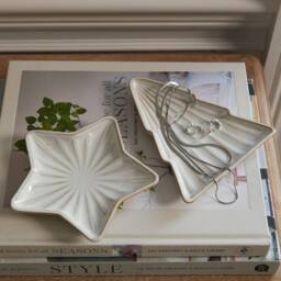 Lemon Pavilion Furniture and Decor Medium Alora Tree Dish Christmas Decoration - L12 x W14 x H1cm - White - thumbnail 5
