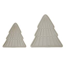 Lemon Pavilion Furniture and Decor Medium Alora Tree Dish Christmas Decoration - L12 x W14 x H1cm - White - thumbnail 4