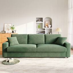 Dprodo Deep 4 Seat Sofa, 256cm Mid Century Modern Couches in Green - Size: 2 Pack - thumbnail 9