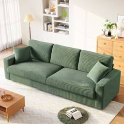 Dprodo Deep 4 Seat Sofa, 256cm Mid Century Modern Couches in Green - Size: 2 Pack - thumbnail 8