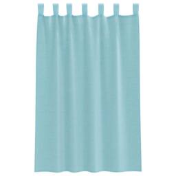 Berkfield Home Voile Curtains with Loops 2 pcs Turquoise 140x175 cm - thumbnail 4