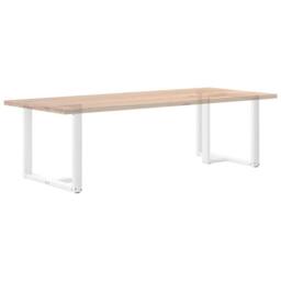 Berkfield Home Dining Table Legs T-Shaped¬†2 pcs White 90x35x(72-73) cm Steel - thumbnail 8