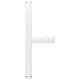 Berkfield Home Dining Table Legs T-Shaped¬†2 pcs White 90x35x(72-73) cm Steel - thumbnail 7