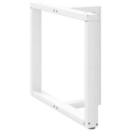 Berkfield Home Dining Table Legs T-Shaped¬†2 pcs White 90x35x(72-73) cm Steel - thumbnail 3