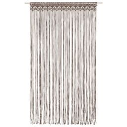 Berkfield Home Macrame Curtain Taupe 140x240 cm Cotton - thumbnail 2