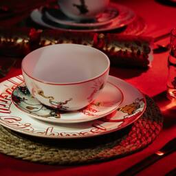 The Grinch Merry Grinchmas 12 Piece Dinner Set Christmas Dinnerware in White - Size: 12 Pack - thumbnail 3
