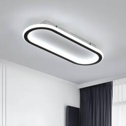 Goeco Modern LED Ceiling Lights 33W 6500K Modern LED Ceiling Light 40cm in Black - thumbnail 1