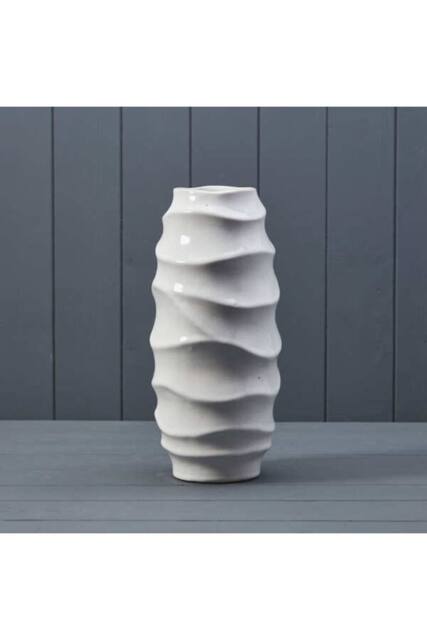 KDMD White Decorative Ceramic Vase - 31mm - image 1