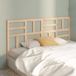 Berkfield Home Bed Headboard 186x4x104 cm Solid Wood Pine in Brown - Size: 186 x 4 x 104 cm - thumbnail 1