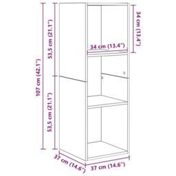 Berkfield Home TV Cabinet Set with Shelf Wall-mounted with Storage 3 pcs Black o - thumbnail 9