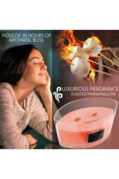Deco Express Woodwick Candles - Toasted Marshmallows in Orange - thumbnail 3