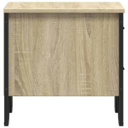 Berkfield Home Bedside Cabinet Sonoma Oak 40x41x40 cm Engineered Wood in Light Oak - Size: 40 x 41 x 40 cm - thumbnail 7