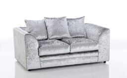 Snugg Furniture UK Limited (3+2 Seater) Aurora Crushed Velvet 3 & 2 Seater Sofa in Silver - thumbnail 3