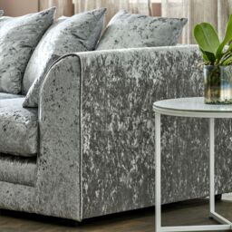 Snugg Furniture UK Limited (3+2 Seater) Aurora Crushed Velvet 3 & 2 Seater Sofa in Silver - thumbnail 5
