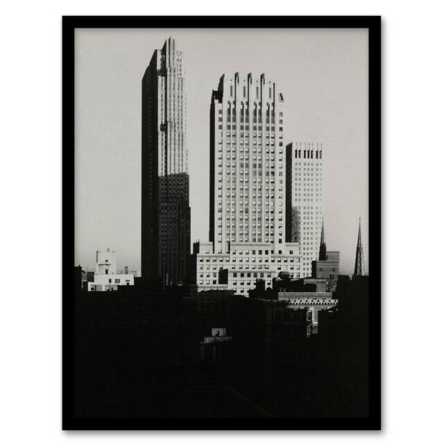 "Artery8 New York from the Shelton Alfred Stieglitz Framed Wall Art Print in Black - Size: W12"" x H16""" - image 1