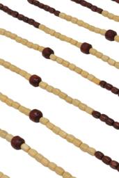 JVL Tuscany Beaded Door Curtain - Waves in Light Brown - Size: 90 cm width x 175 cm drop - thumbnail 4