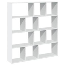 Berkfield Home Book Cabinet White 132x29x141.5 cm Engineered Wood - thumbnail 7