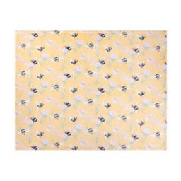 Furn Country Bee Printed Soft Fleece Throw in Yellow - Size: 130 cm x 150 cm - thumbnail 2