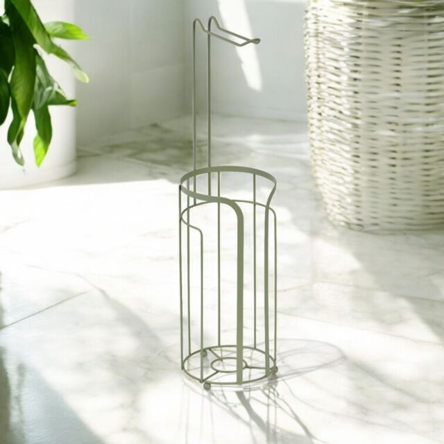 Showerdrape Dante Toilet Roll Holder & Spare Paper Holder Combination in Green - image 1