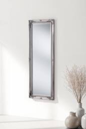 Yearn Mirrors French Style Carved Tall Mirror Silver 166x60cm - Size: 166x60 cm - thumbnail 1