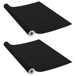 Berkfield Home Self-adhesive Furniture Films 2 pcs Dark Wood 500x90 cm PVC in Brown - thumbnail 2