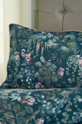Deyongs Tropical Leaves Digitally Printed Duvet Cover Set - 100% Cotton Soft Piped Bedding - 1846 - Size: Double - thumbnail 3