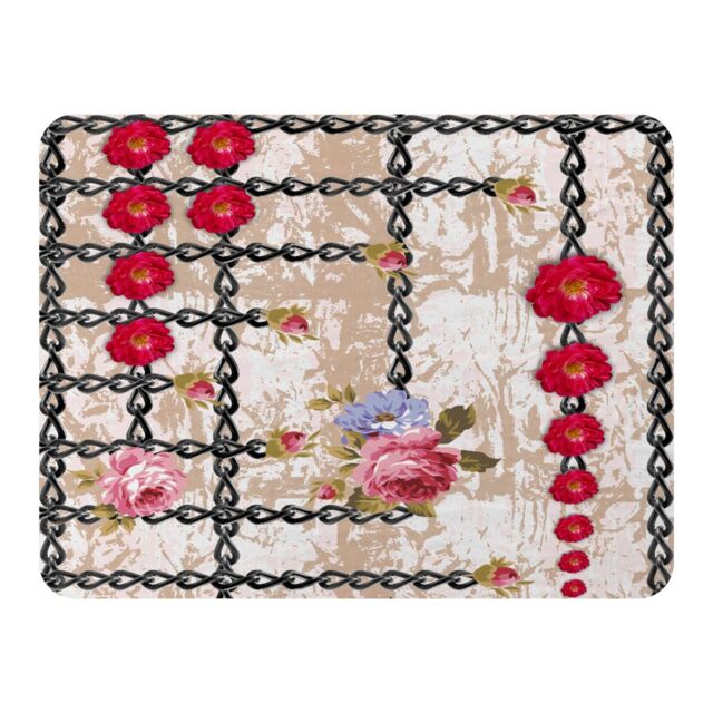 Benjamin Tate Design Flowers & Chains Blanket in Natural - Size: 120 cm x 150 cm - image 1