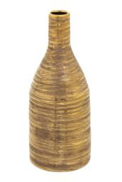 Orsina Hermosa Small Ceramic Vase in Gold - thumbnail 2