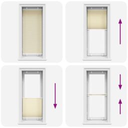 Berkfield Home Pleated Blind Cream 60x100 cm Fabric Width 59.4 cm Polyester - thumbnail 5