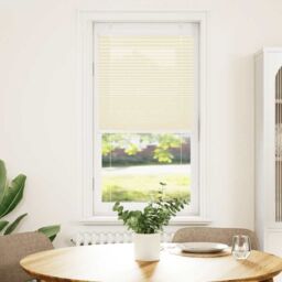 Berkfield Home Pleated Blind Cream 60x100 cm Fabric Width 59.4 cm Polyester - thumbnail 2