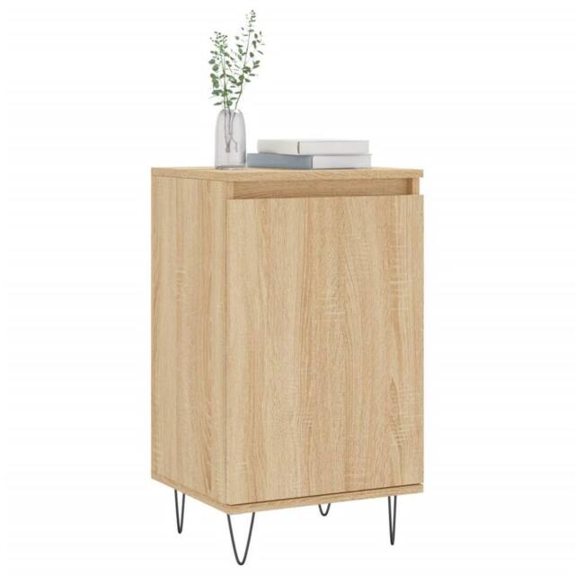 Berkfield Home Sideboards 2 pcs Sonoma Oak 40x35x70 cm Engineered Wood in Light Oak - Size: 40 x 35 x 70 cm - image 1