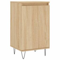Berkfield Home Sideboards 2 pcs Sonoma Oak 40x35x70 cm Engineered Wood in Light Oak - Size: 40 x 35 x 70 cm - thumbnail 5
