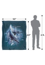 JQ Licensing Humback Whales Silky Touch Super Soft Throw Blanket 152 X 127 cm in White - thumbnail 5
