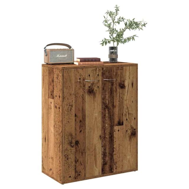 Berkfield Home Sideboard Old Wood 60x30x75 cm Engineered Wood in Brown - Size: 60 x 30 x 75 cm - image 1