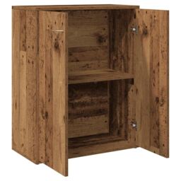 Berkfield Home Sideboard Old Wood 60x30x75 cm Engineered Wood in Brown - Size: 60 x 30 x 75 cm - thumbnail 5