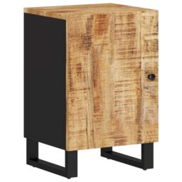 Berkfield Home Bathroom Cabinet 38x33x58 cm Solid Wood Mango in Brown - Size: 38 x 33 x 58 cm - thumbnail 2