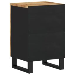 Berkfield Home Bathroom Cabinet 38x33x58 cm Solid Wood Mango in Brown - Size: 38 x 33 x 58 cm - thumbnail 6