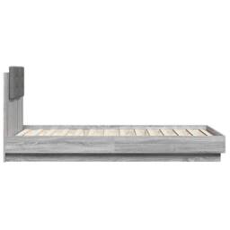 Berkfield Home Bed Frame without Mattress Grey Sonoma 90x190 cm Single - thumbnail 5