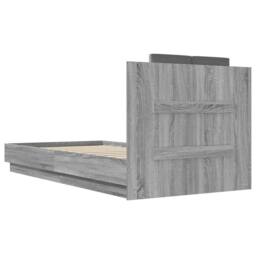 Berkfield Home Bed Frame without Mattress Grey Sonoma 90x190 cm Single - thumbnail 6